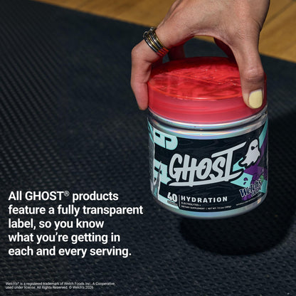 GHOST Hydration Sticks, Electrolyte Powder Packets, Sonic Cherry Limeade - 24 Sugar Free Instant Electrolyte Drink Mix - Caffeine-Free Daily Hydration & Immune Support with Clean Formula