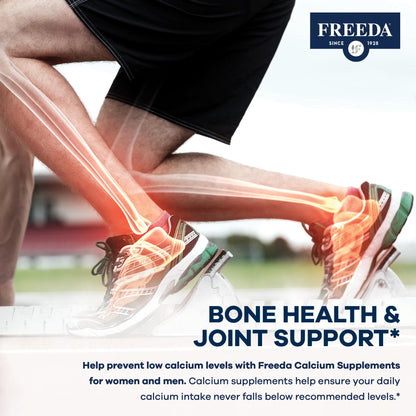 FREEDA Calcium Gluconate Supplement for Bone & Joint Support – 100 Capsules | Supports Teeth & Muscle Health – Pure Calcium w/o Vitamin D – Gentle on Stomach, Easy-to-Digest, Kosher, Vegan, Made in USA