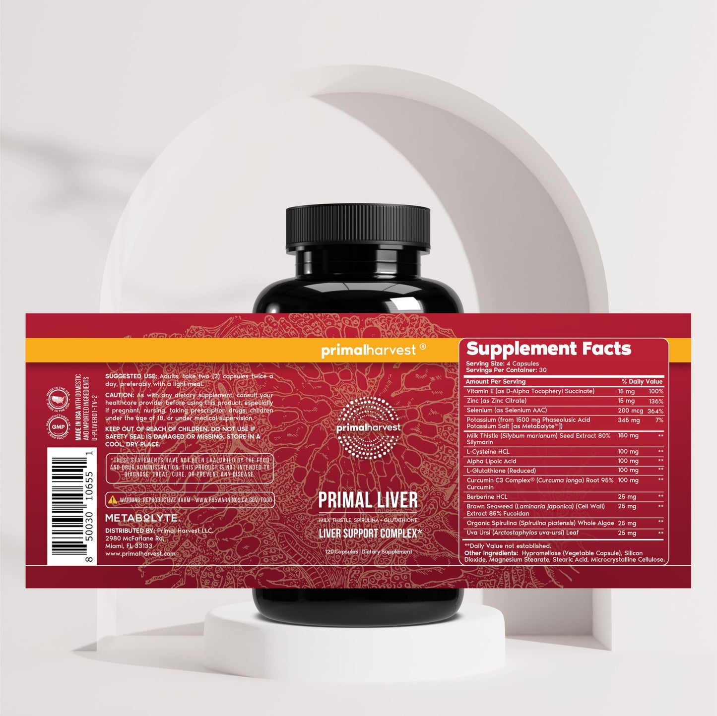Primal Harvest Liver – Daily Supplement, Gluten & Soy Free