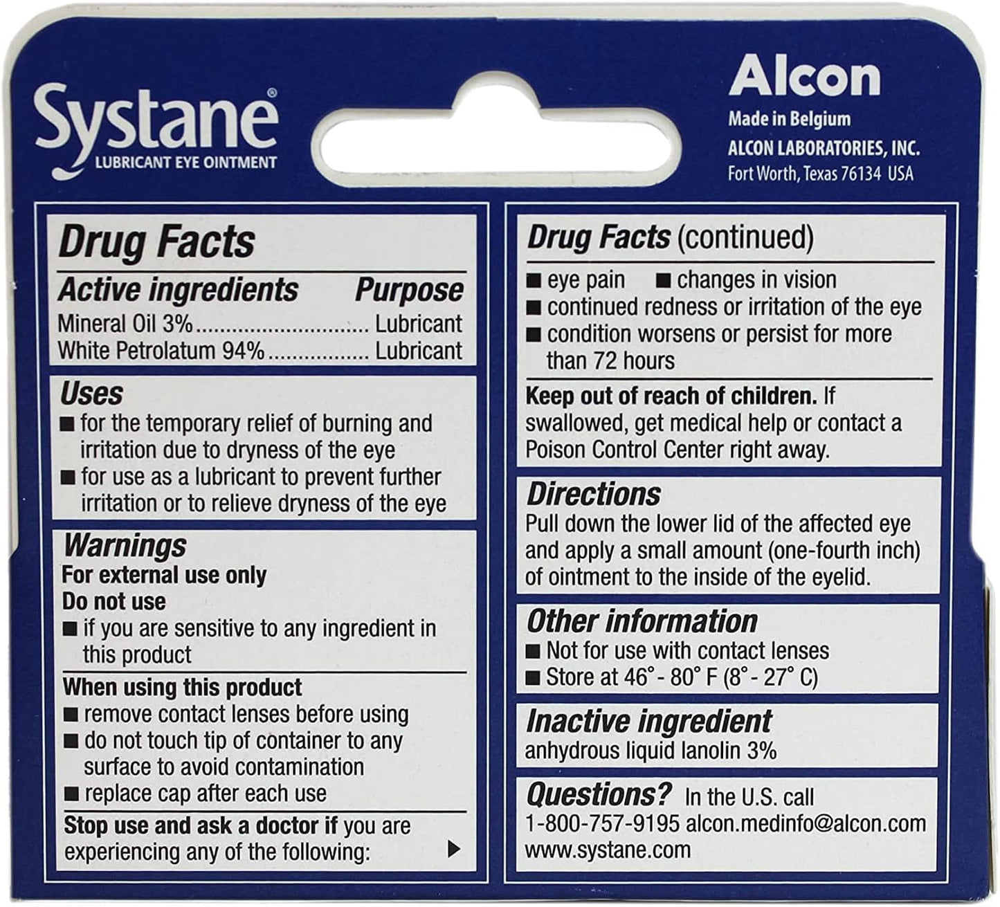 Systane Nighttime Eye Ointment for Dry Eyes (2 Pack)