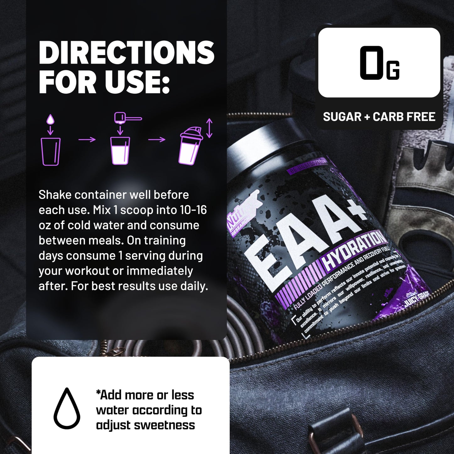 Nutrex Research EAA Hydration | EAAs + BCAA Powder | Muscle Recovery, Strength, Muscle Building, Endurance | 8G Essential Amino Acids + Electrolytes | Strawberry Watermelon 30 Serving
