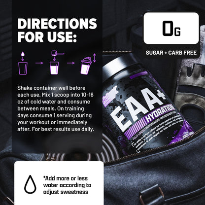 Nutrex Research EAA Hydration | EAAs + BCAA Powder | Muscle Recovery, Strength, Muscle Building, Endurance | 8G Essential Amino Acids + Electrolytes | Strawberry Watermelon 30 Serving
