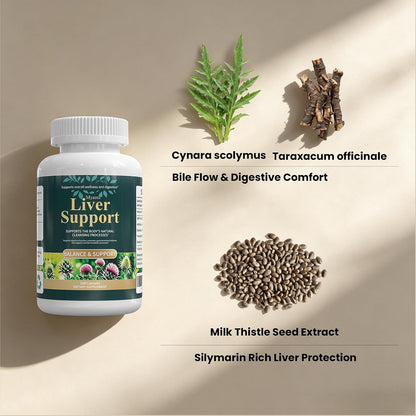 120 Capsules Milk Thistle Liver Cleanse Detox & Repair Supplement -Formulated Happy Liver Support - Liquid Herbal Supplements for Liver Health-Made in USA
