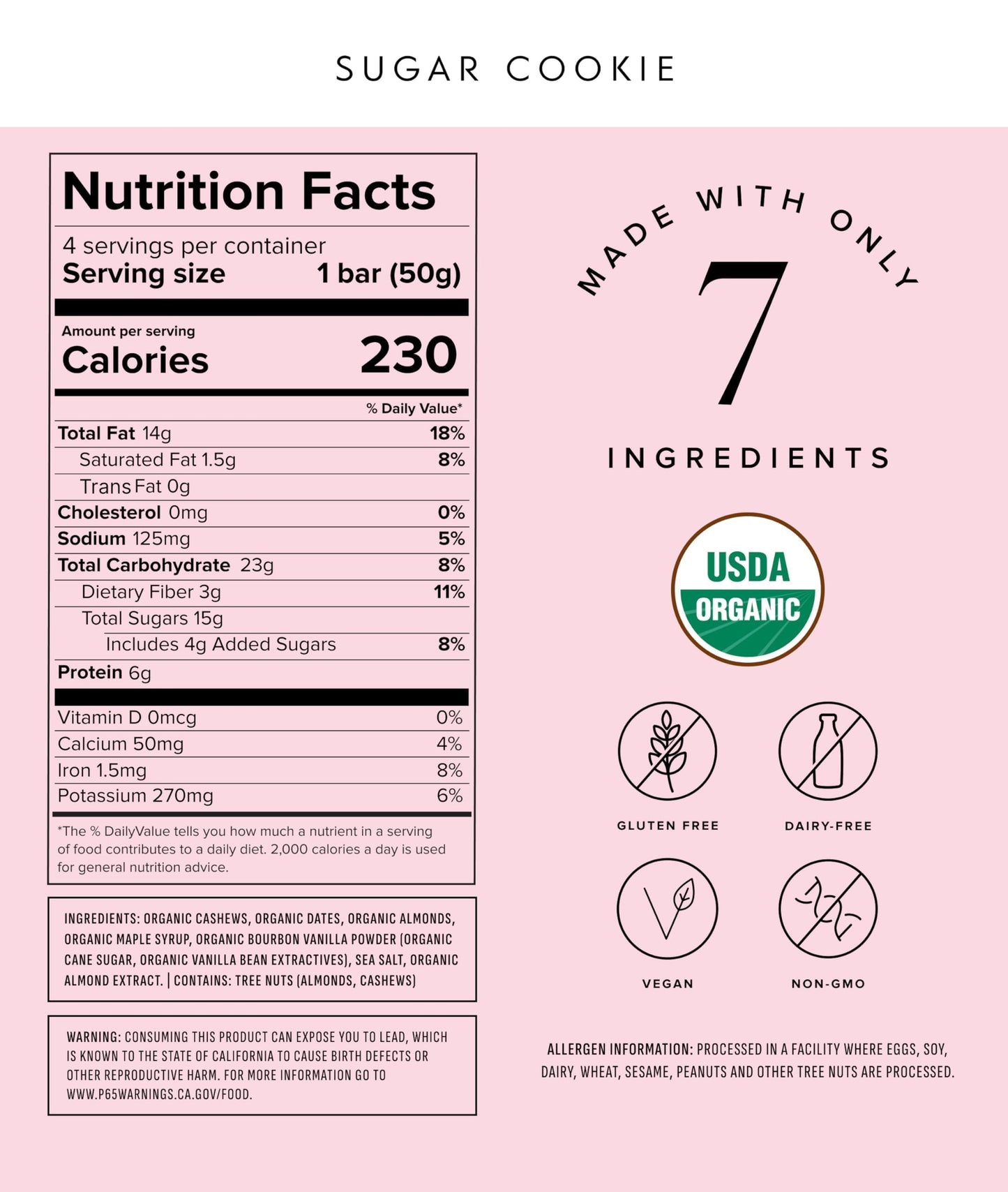 Truvani Plant Based Snack Bars | Variety | 12 Pack | Vegan | 5-8g Protein | USDA Organic and Vegan | Dairy, Soy, and Gluten Free | Individually Wrapped
