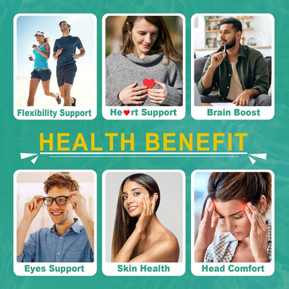 Vegan Omega 3 EPA DHA ALA Supplement + CoQ10, Vitamin D3 K2 (MK7) for Women Men | 1500mg Algae Oil as Fish Oil Alternative | Plant Based Omega 3 Mini Softgels for Bone, Brain, Eye, Skin | 120 Pills