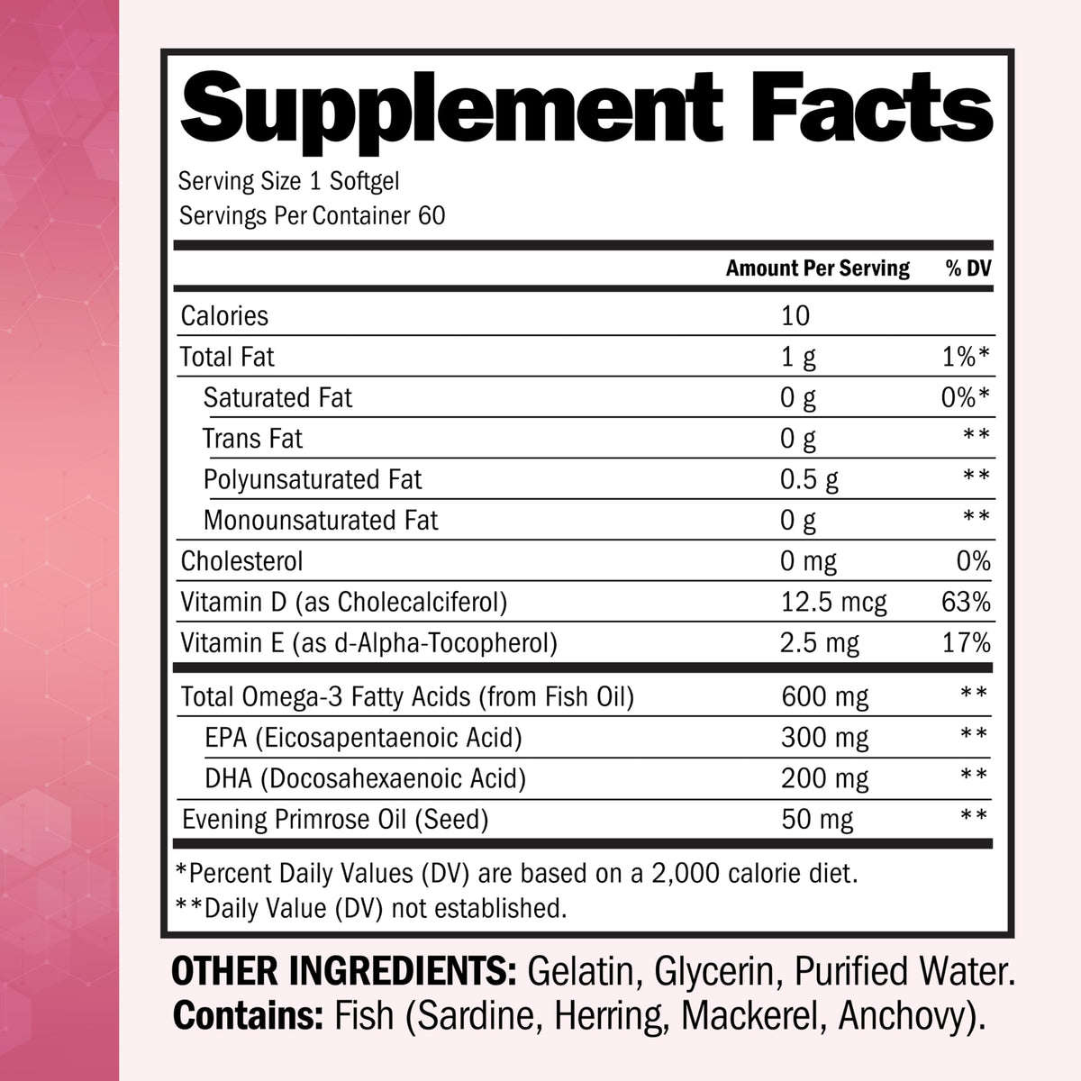Triple Strength Omega 3 Fish Oil 3000mg for Women and Men, 90 Softgels