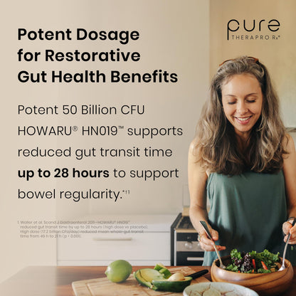 Pure Therapro Rx Power Probiotic 100B | 30 Acid Resistant Capsules - 1 Month Supply | 4 Proven Strains 100 Billion CFU | Flora Balance & Digestion | NO Refrigeration Required | Non-GMO | Zero Fillers