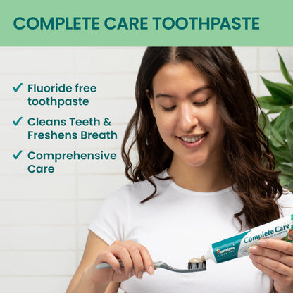 Himalaya Mint Fresh Gel Toothpaste, Fluoride Free to Reduce Plaque & Brighten Teeth, 6.17 oz, 2 Pack