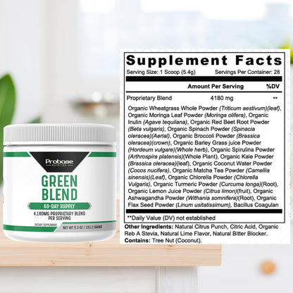 Probase Nutrition Greens Blend Powder 151 Grams