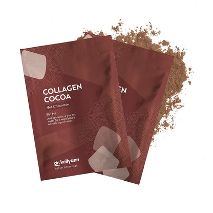 Dr. Kellyann Keto Cocoa Hot Chocolate Packets (7 Servings) – Grass-Fed Collagen & Coconut Milk, Sugar-Free, Keto-Friendly, 1 Pack