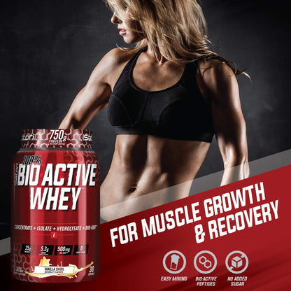 iSatori Bio-GRO Chocolate Ice Cream (60 Servings) & Bio-Active Whey Protein Powder