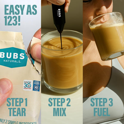 BUBS Naturals MCT Oil Powder - Premium MCT Oil & Keto Coffee Creamer - Vegan & Paleo Friendly - Healthy Coconut Fats + Low Carb - Dairy-Free Energy Source for Shakes, Smoothies & Baking (10.6 oz)