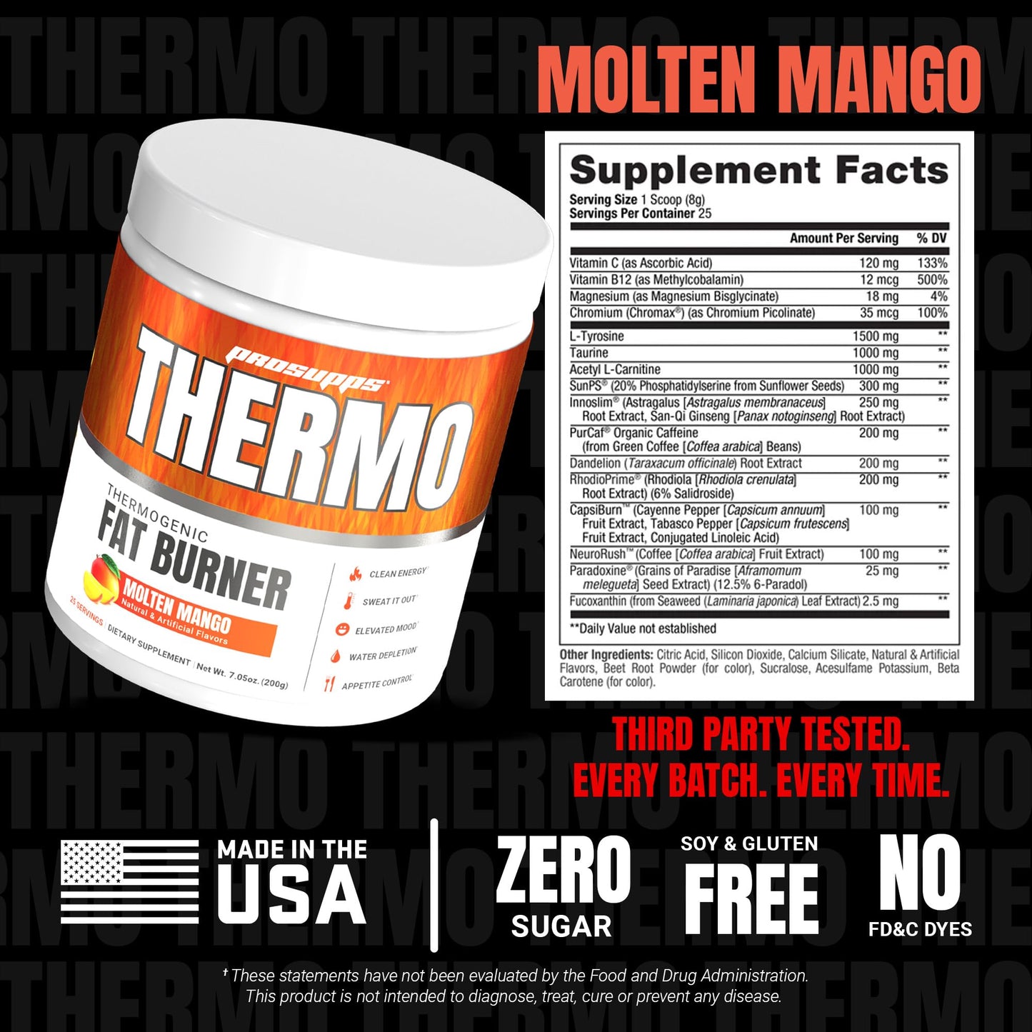 ProSupps Thermogenic Fat Burner Powder, Spicy Rita - Weight Loss & Metabolism Booster Pre Workout Supplement for Women & Men - Supports Appetite Control & Boosts Energy - Gluten-Free - 25 Servings