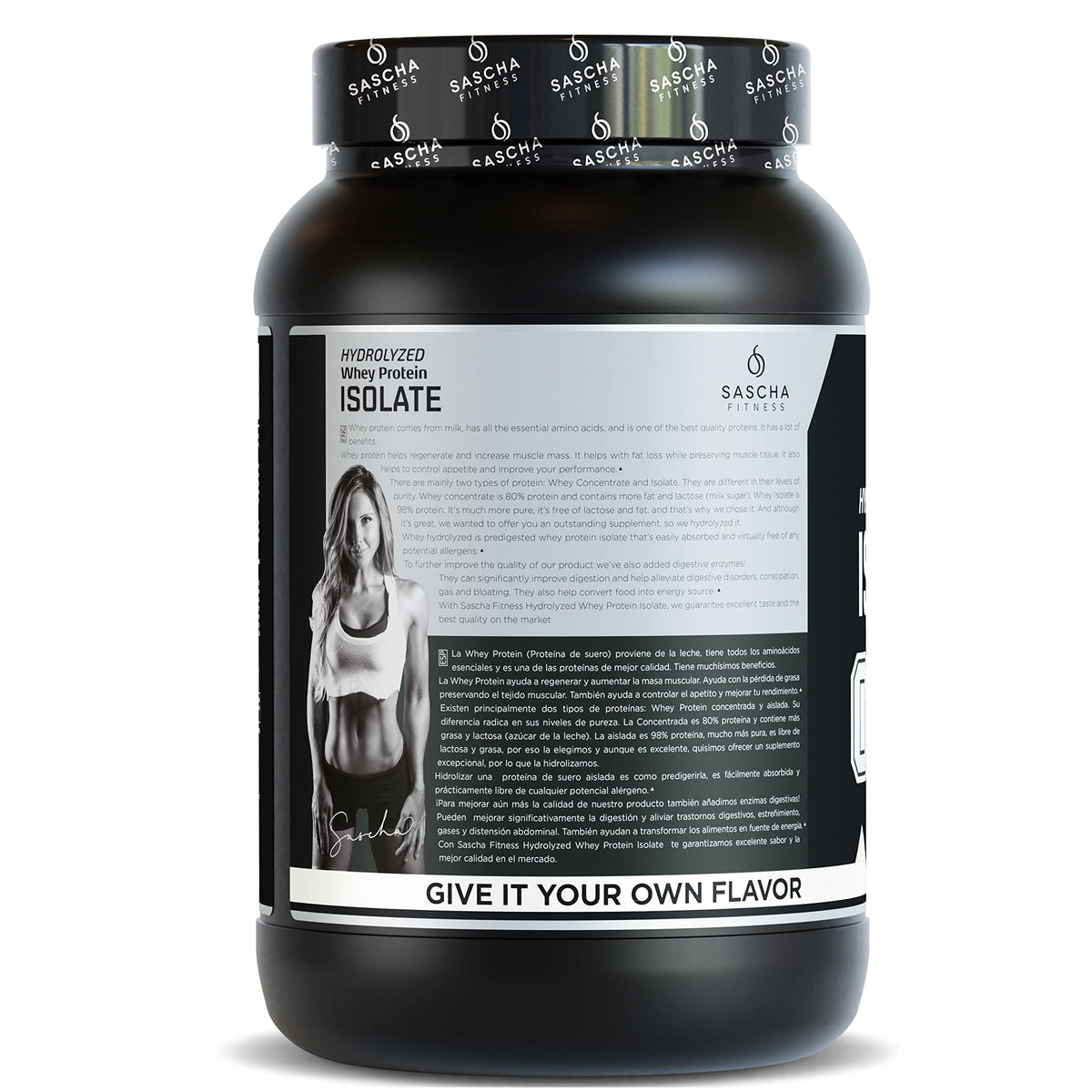 SASCHA FITNESS Hydrolyzed Whey Protein Isolate,100% Grass-Fed (2 Pounds, All)