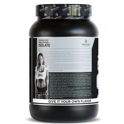 SASCHA FITNESS Hydrolyzed Whey Protein Isolate,100% Grass-Fed (2 Pounds, All)