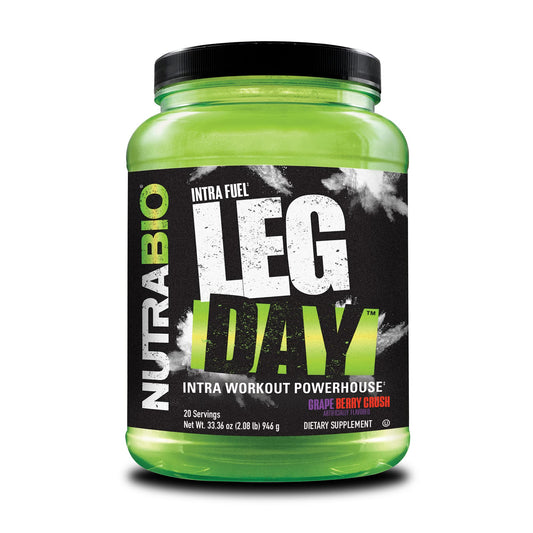 NutraBio Leg Day Intra Workout Powder – Advanced Carb Supplement with Cluster Dextrin & Electrolytes – Carb Powder with EAAs/BCAAs – Cyclic Dextrin for Performance – Cherry Lime, 20 Servings