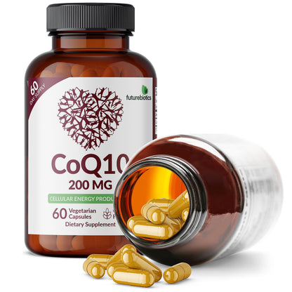 Futurebiotics CoQ10 200 MG Cellular Energy Production, 60 Vegetarian Capsules