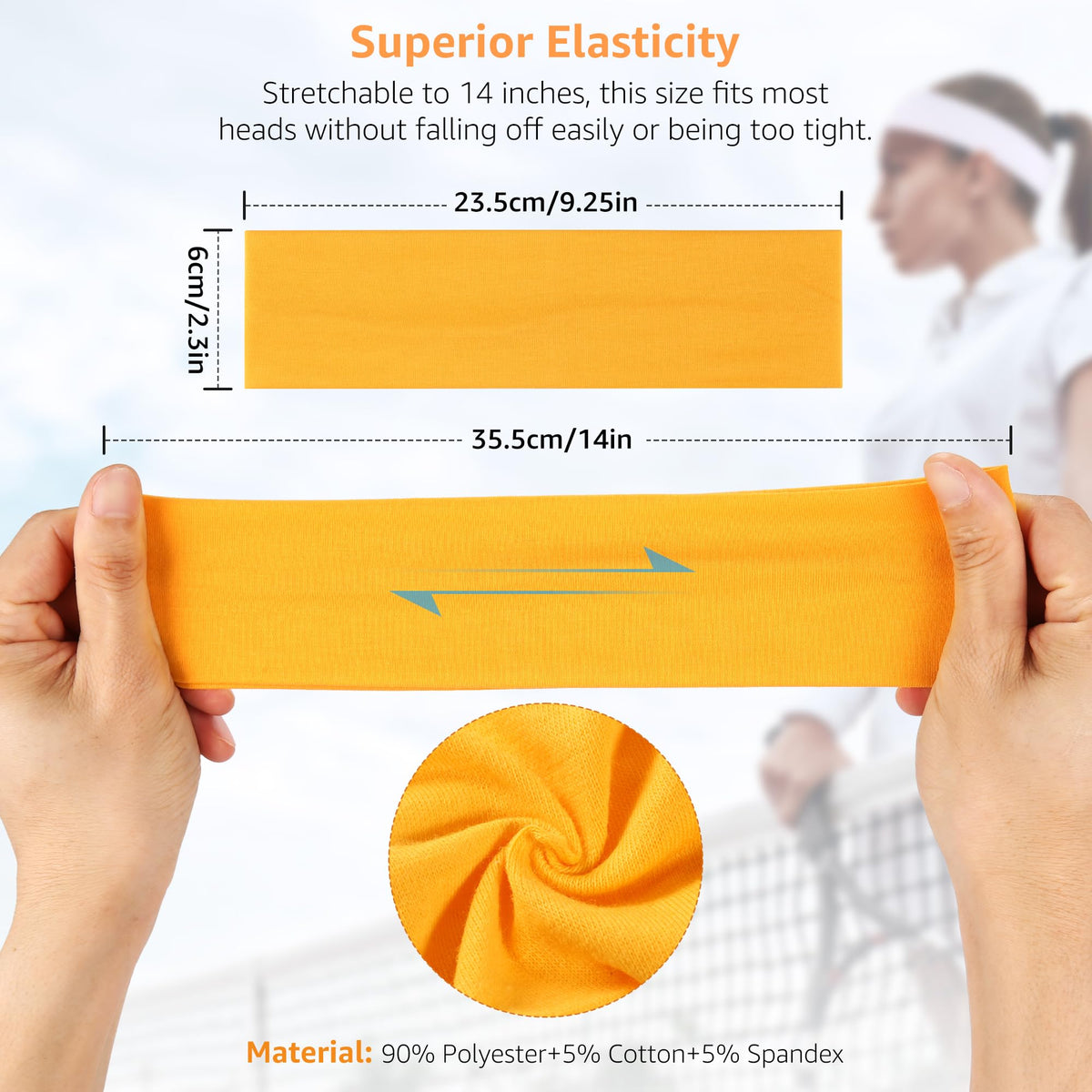 Headbands for Women Non Slip - 7PCS Fashion Sports Hair Bands for Women's Hair