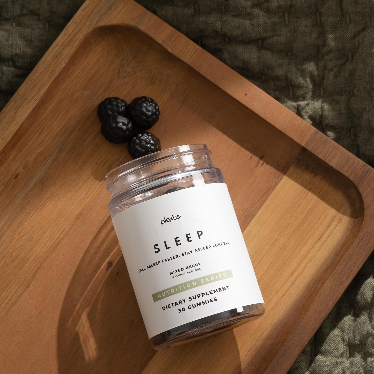 Plexus Sleep® | 5mg melatonin sleep gummies with ashwagandha, GABA & prebiotic FOS fiber — sugar-free, mixed berry
