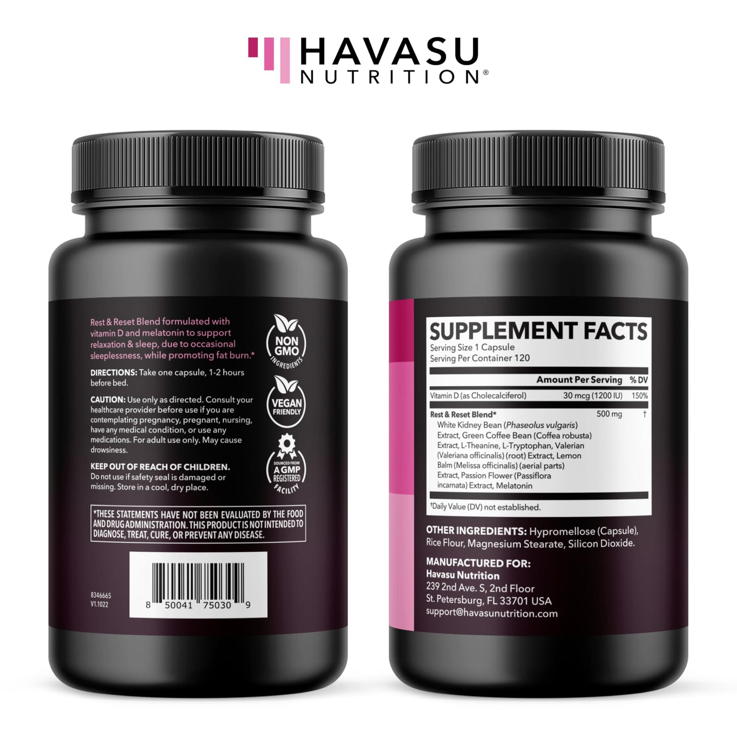 Night Time Fat Burner for Women, Belly Fat & Weight Loss Support, 60 Count | Appetite Suppressant and Overnight Metabolism Booster with Melatonin for Women, Vegan, Gluten Free, 60 Servings