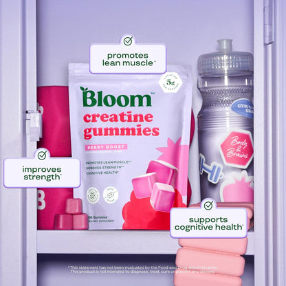 Bloom Raspberry Lemonade Clear Protein and Creatine Gummies Bundle