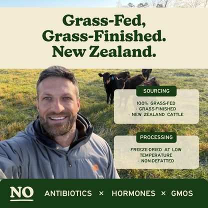 MK Supplements Grass-Fed Desiccated Beef Liver, Non-Defatted, Made in USA | 3,000mg per serving, 150 capsules, 30 servings, freeze-dried, regeneratively raised, amber glass bottle, family owned