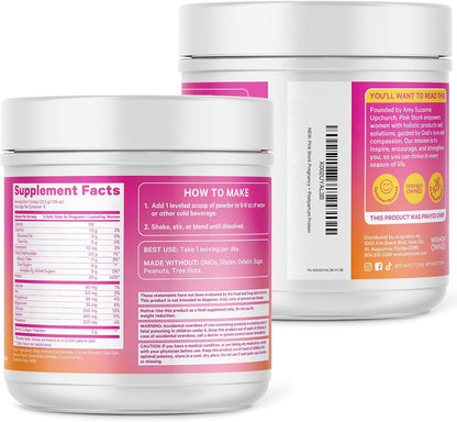 Pink Stork Pregnancy & Postpartum Protein Powder for Women, 20g Whey & Collagen, Prenatal & Breastfeeding Protein Shake Mix for Energy, Recovery & Hydration, Chocolate, 15 Servings