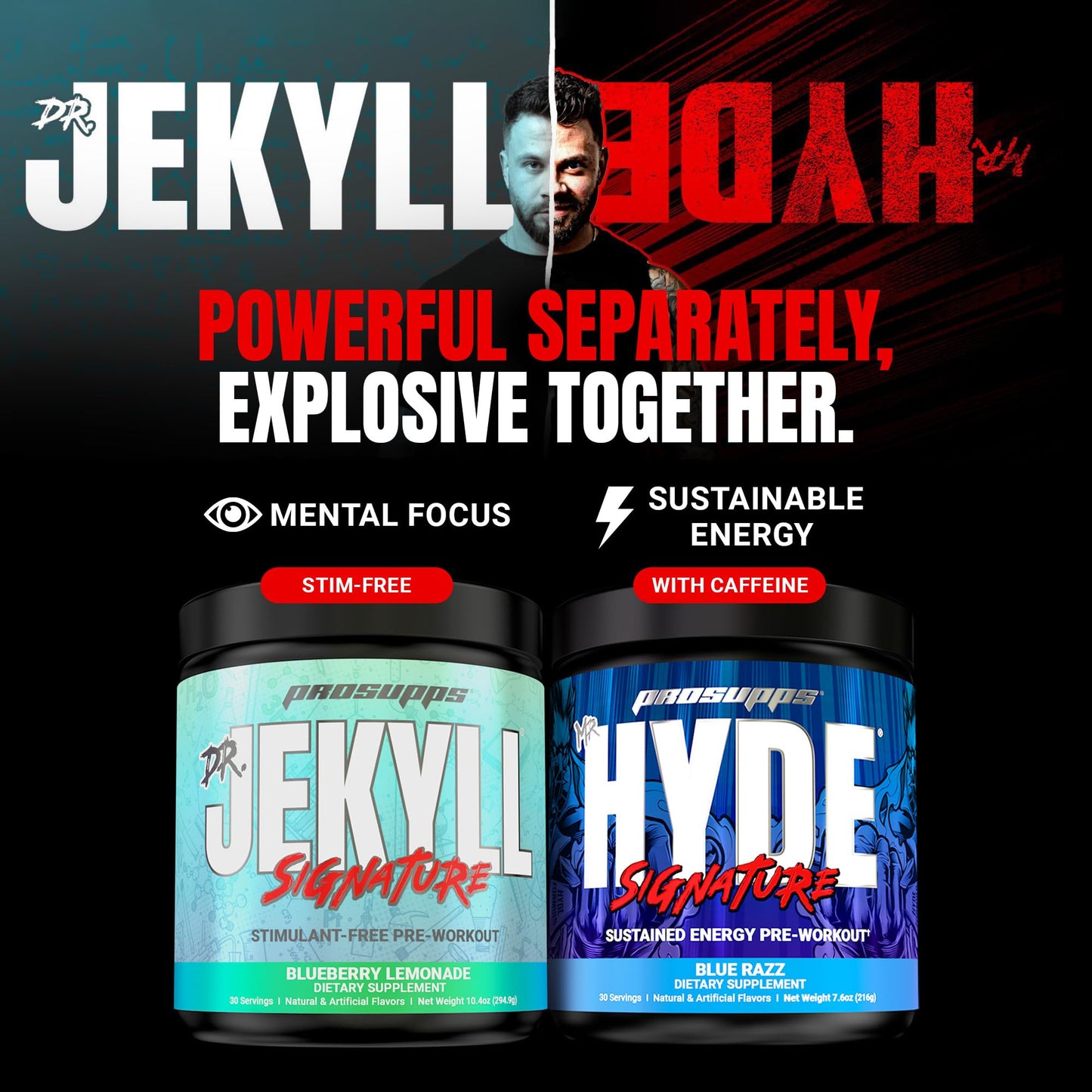 ProSupps Mr. Hyde Xtreme Pre Workout Powder with Creatine, Beta Alanine & Caffeine – Extreme Energy, Pumps, Focus & Performance - Fitness & Gym Supplements for Men & Women (Pixie Dust, 30 Servings)