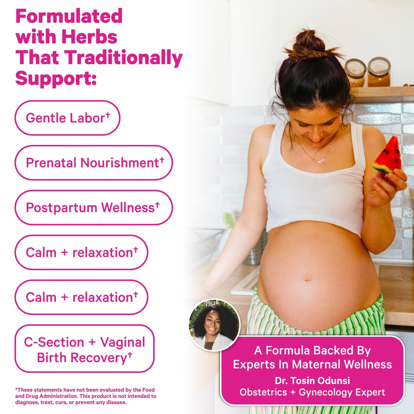 Pink Stork Organic Labor Prep Tea, Sweet Floral Flavor, 30 Cups | Red Raspberry Leadf, Chamomile + Rosehip, Caffeine-Free, Third Trimester Pregnancy, 15 Sachets