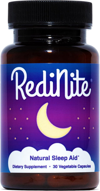 Natural Sleep Aid Supplement for Calm, Restful Nights, Vegan | Helps You Relax and Quiet Your Mind to Fall Asleep Faster, Stay Asleep Longer, and Wake Up Feeling Refreshed, 30-Day Supply