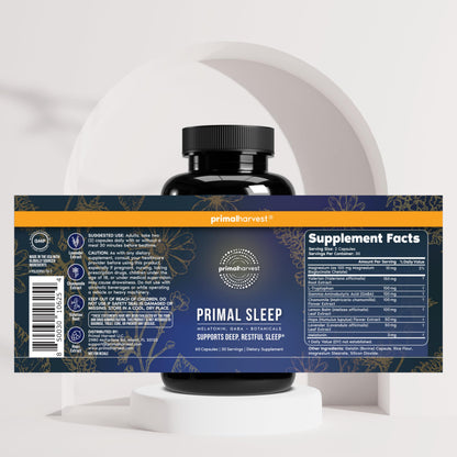 Primal Harvest Sleep - Daily Supplement, Gluten & Dairy Free, for Men & Women