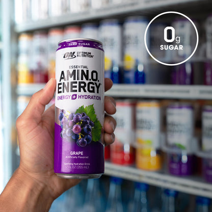 Optimum Nutrition Amino Energy Sparkling Hydration Drink, Electrolytes, Caffeine