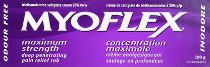 Myoflex Pain Relief Rub | Odourless | Provides Deep Penetrating Relief of Muscle Soreness & Joint Pain | Menthol Free | Stain Free | Non-Greasy | Great for Ages 2+ | 100 Grams (Maximum Strength)