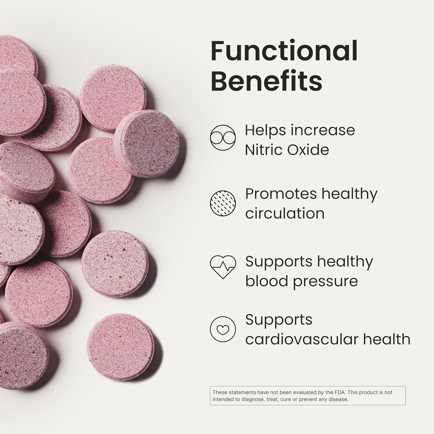 HumanN Neo40 Daily Heart & Blood Circulation Supplements to Boost Nitric Oxide - Supports Blood Pressure - from Maker of SuperBeets -Includes 30 Dissolvable Tablets - Tasty Fruity Flavor