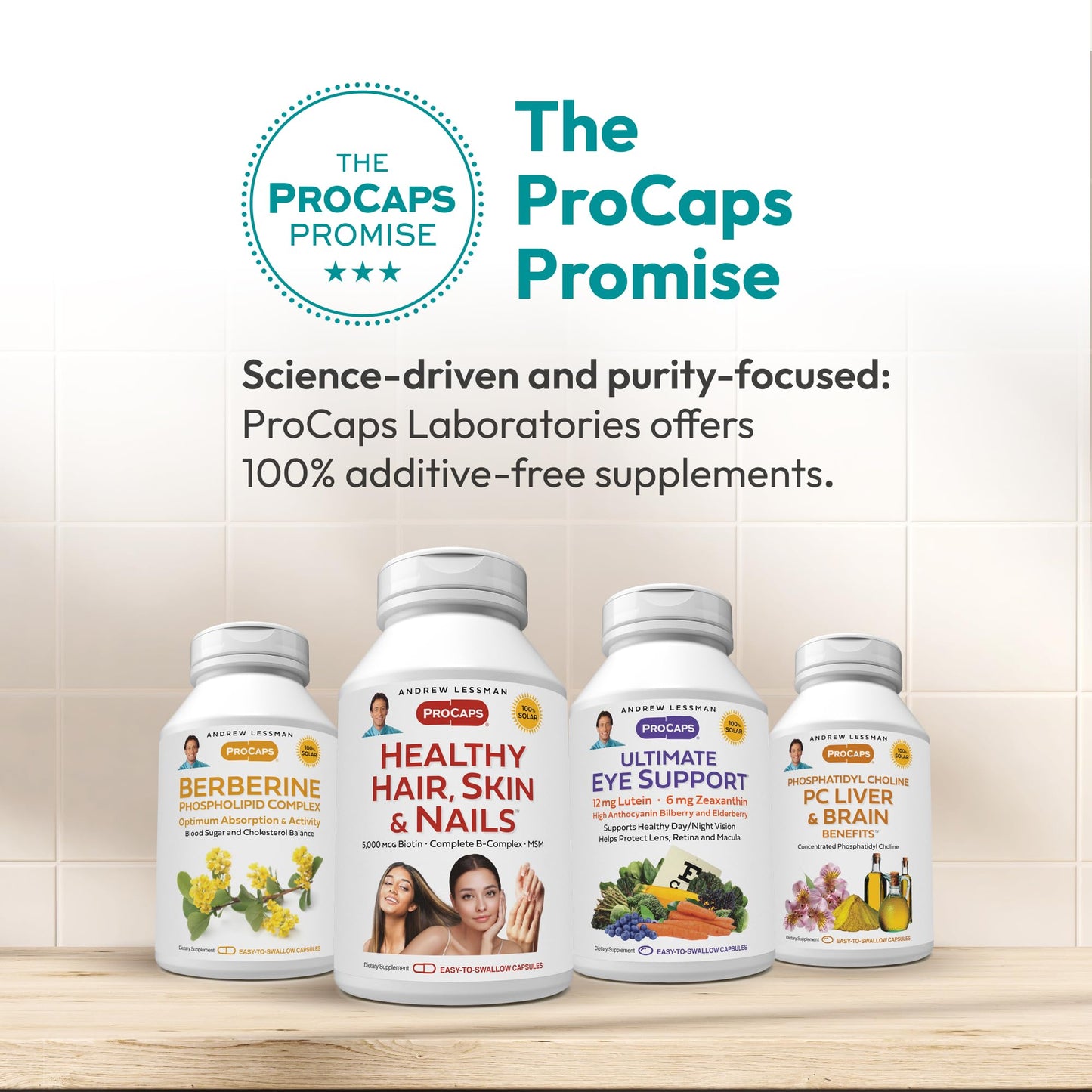 ANDREW LESSMAN Ginkgo 120 Plus Ginseng 200mg - 60 Capsules - Standardized Extract Blend to Support Brain, Memory and Cognitive Function. Adaptogen, Combats Stress and Fatigue. No Additives