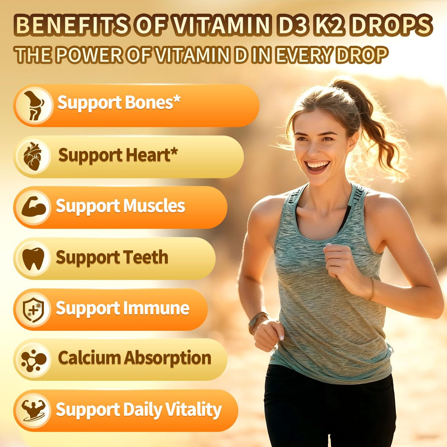 VivoNu Vitamin D3 K2 10000 IU with MK7-300 Virgin Coconut Oil Softgels, 2 in 1 Vitamins D & K Complex | Vitamina D3 con K2 (300 Softgels /1 Bag)