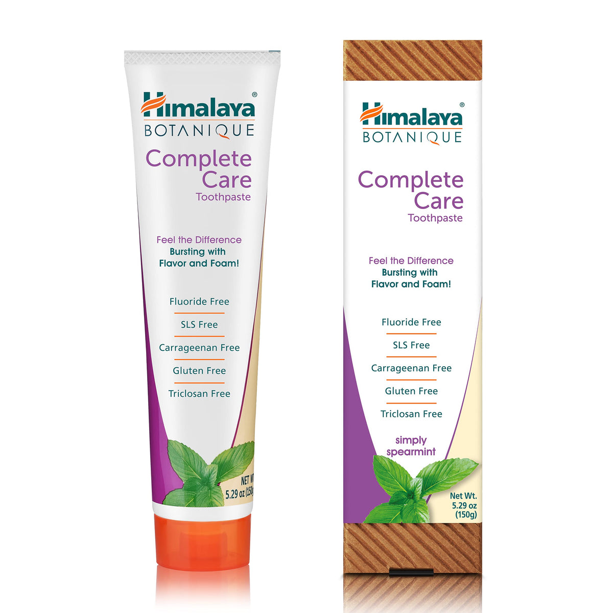 Himalaya Botanique Complete Care Toothpaste, Herbal Variety 4 Pack, 5.29 oz