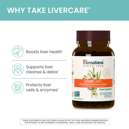 Himalaya LiverCare For Liver Support, 375 mg, 180 Capsules, 90 Day Supply