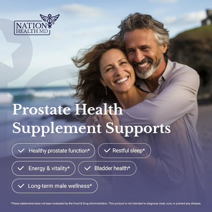 Flow Active | Prostate Health Supplements for Men | Advanced Prostate & Bladder Support, Saw Palmetto, Selenium & Pygeum. 30 Days Supply. 30 Capsules