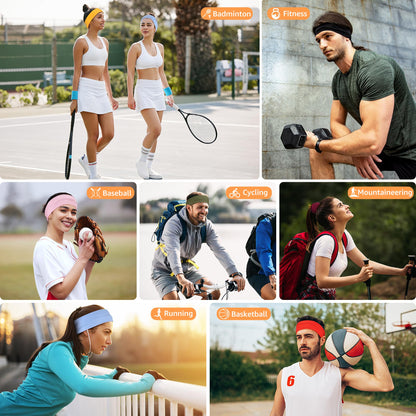 Headbands for Women Non Slip - 7PCS Fashion Sports Hair Bands for Women's Hair