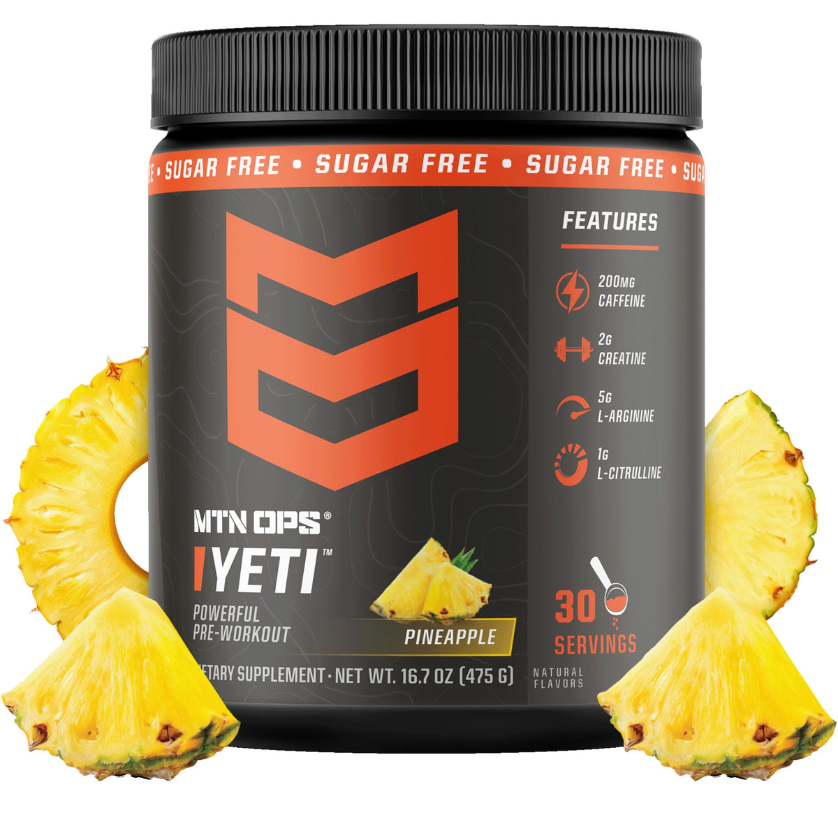 MTN OPS Yeti Pre-Workout Powder with Creatine, Tiger's Blood