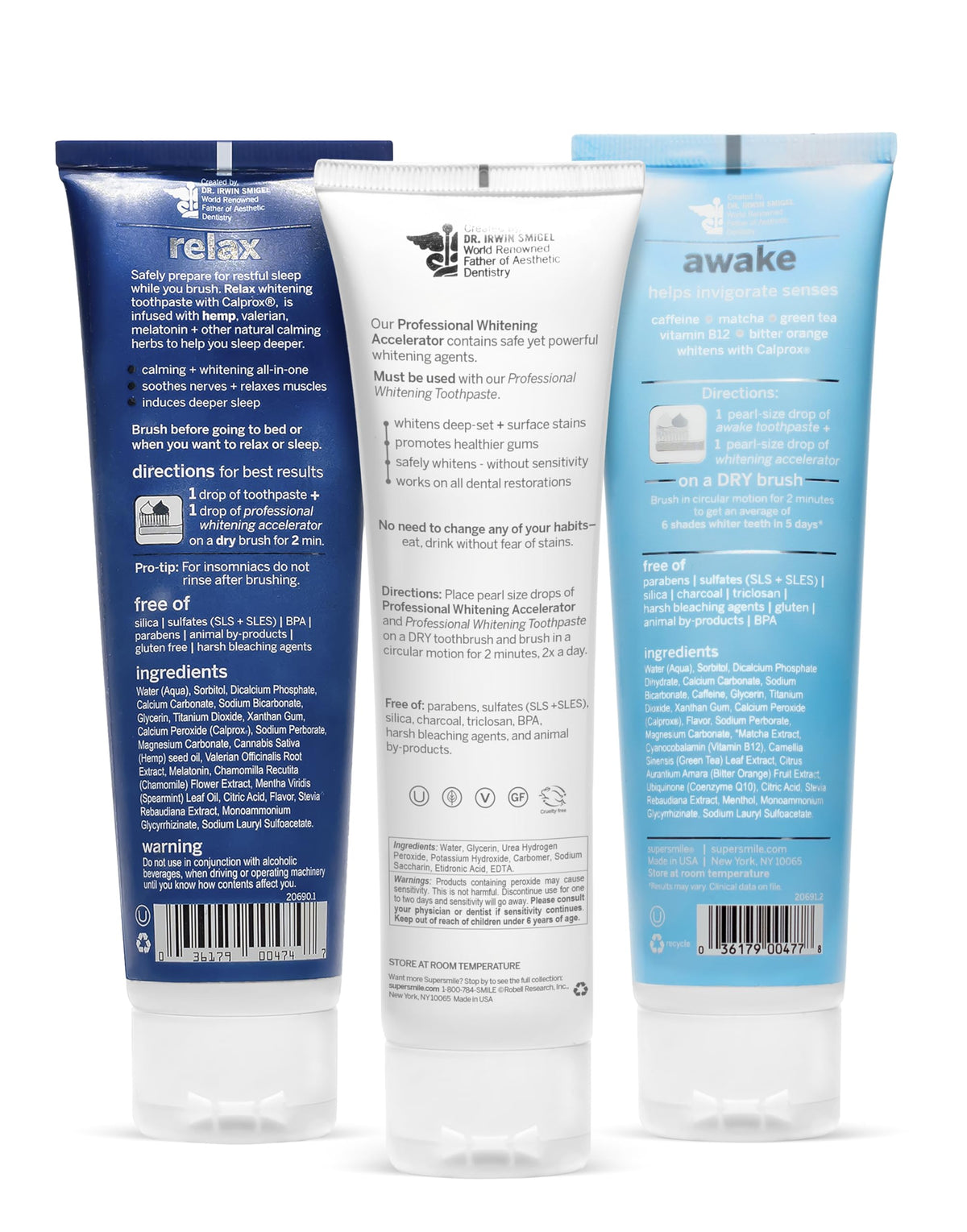 Supersmile Relax Calming Herbal Mint Whitening Toothpaste, 4.2 Oz
