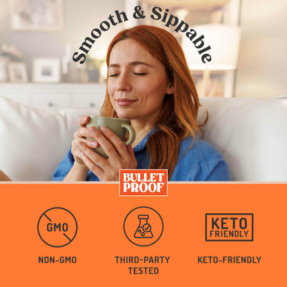 Bulletproof Original Creamer, 14.8 Ounces, Keto Coffee Creamer with MCT Oil and Grass-Fed Butter, Supports Brain Function