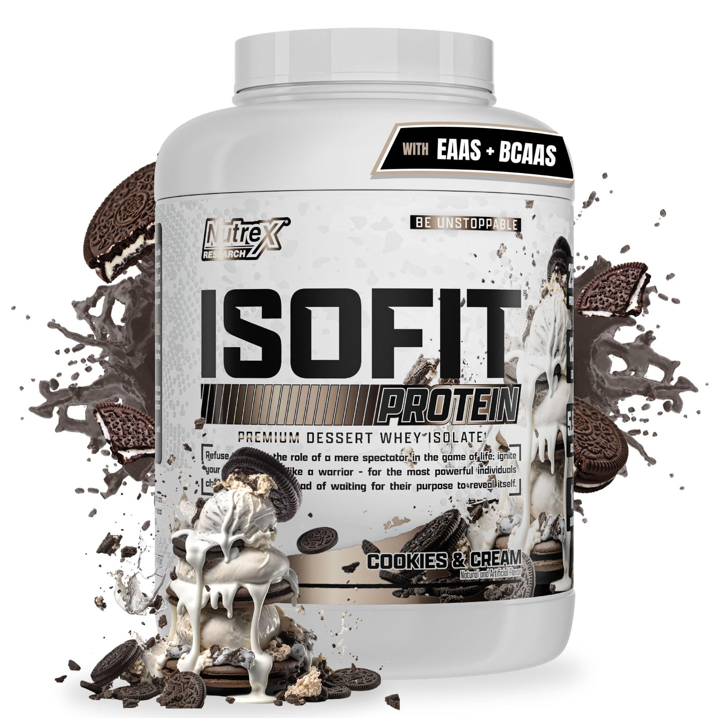 Nutrex Research IsoFit Whey Protein Powder Instantized 100% Whey Protein Isolate (30 Servings (Pack of 1), Vanilla Bean Ice Cream)