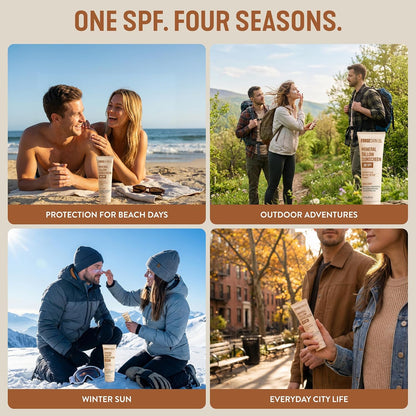 Forge Skin Mineral Sunscreen SPF 30, Non-Nano Zinc, Tallow-Based, 2.7 oz | Broad spectrum SPF 30, non-nano zinc oxide, grass-fed tallow base, no white cast, water resistant 80 min, oxybenzone-free