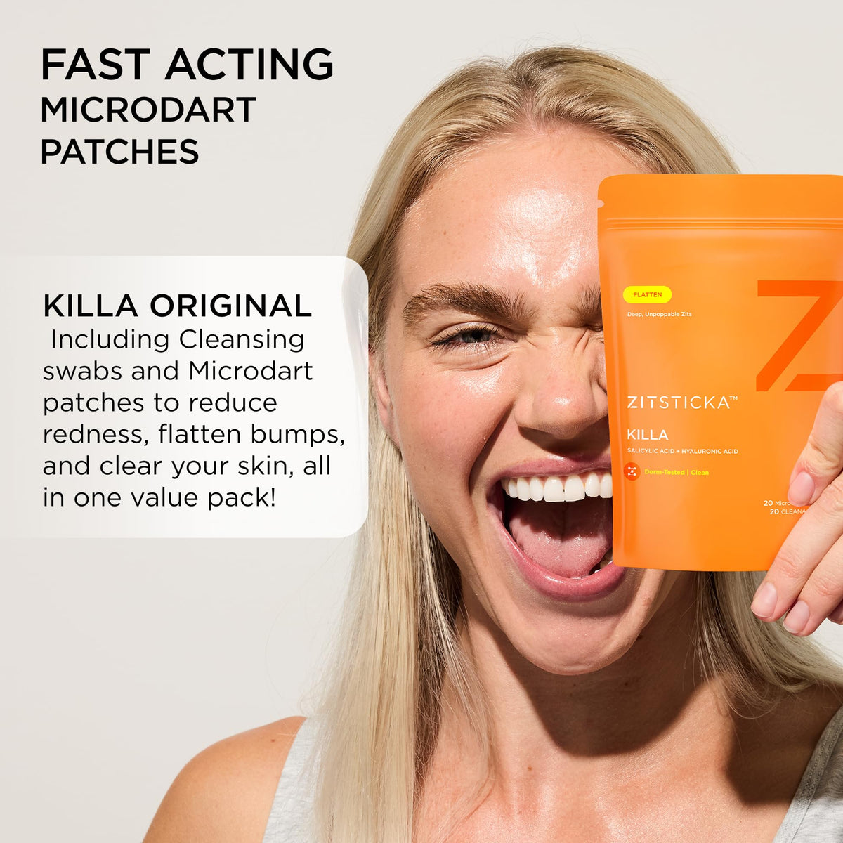 ZitSticka Killa Kit Microdart Pimple Patch For Face, Fast-Acting, 8 Count