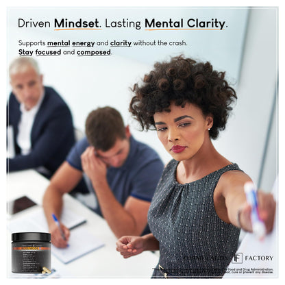 Formulation Factory BOSS Mode 10-in-1 Nootropic Complex with Lion's Mane, Alpha-GPC, Bacopa Monnieri, Ginkgo Biloba, Rhodiola & L-Tyrosine - 120 Capsules