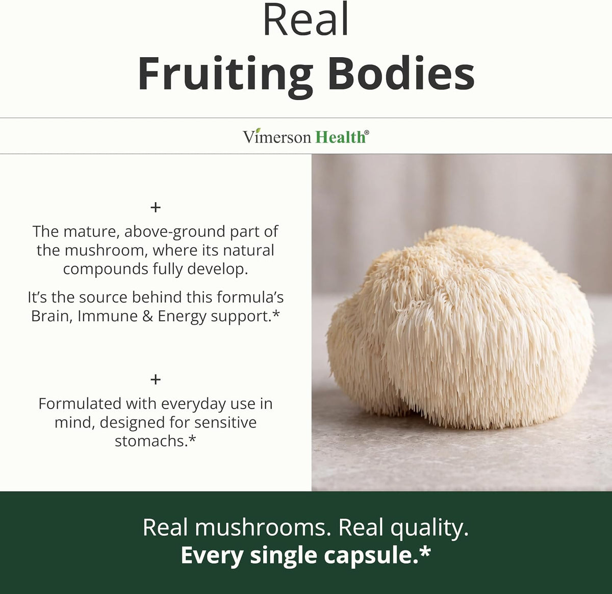 10X Mushroom Supplement w/ Lions Mane & Reishi – Cognitive Support – 60 Ct