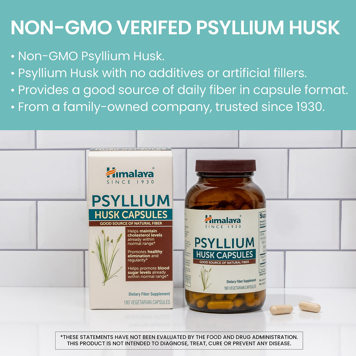 Himalaya Organic Psyllium Whole Husk Fiber Supplement,Unflavored,12 oz