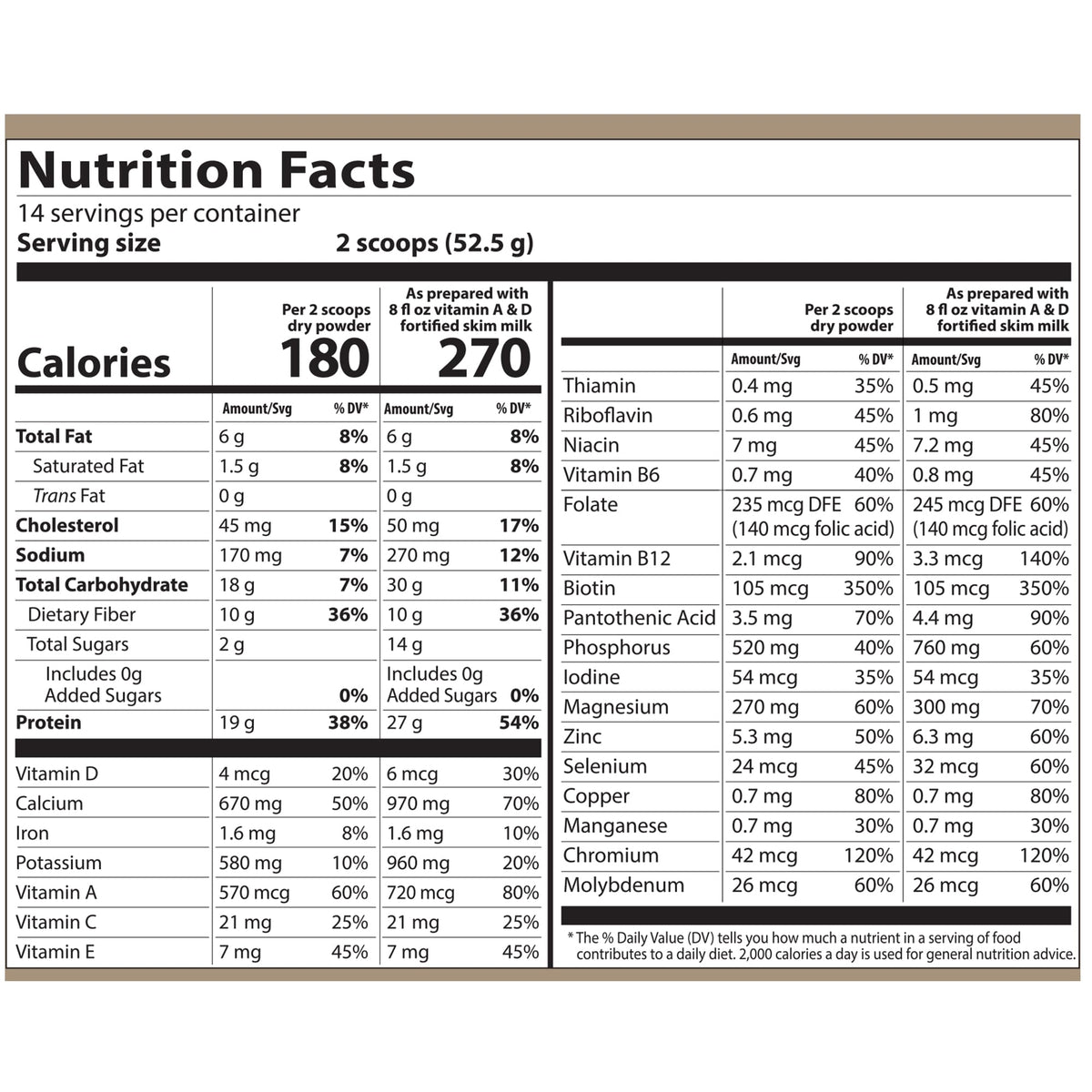 GoTrim Vanilla Protein Shake, Meal Replacement, 19g Protein, 14 Servings